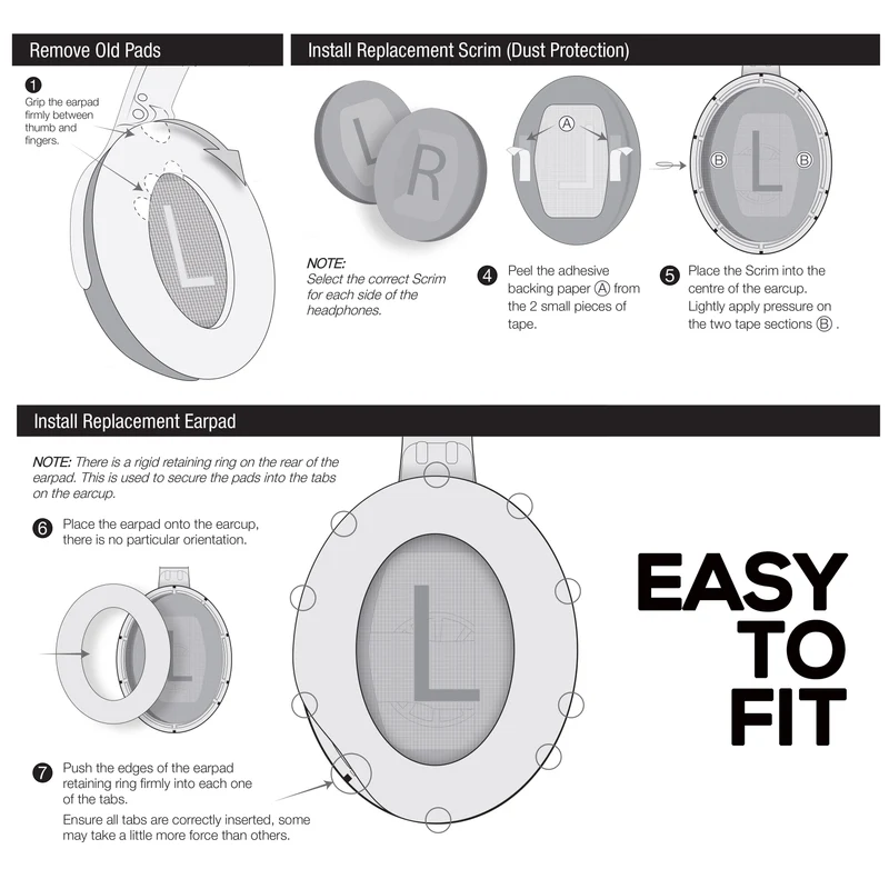Pad Telinga Pengganti Hibrid untuk Fon Kepala Tanpa Wayar Bose QuietComfort 35 (QC35), Gel Lembut, Fabrik Bernafas dengan Kulit PU & Buih Memori
