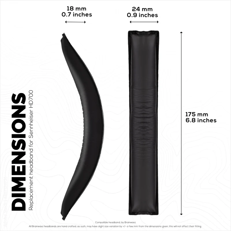 Penggantian Ikat Kepala Kulit Lembut untuk Fon Kepala SENNHEISER HD700 - Alas Kusyen Atas Fon Kepala - Pemasangan Gelongsor Masuk Mudah, Pulihkan Keselesaan & Padanan