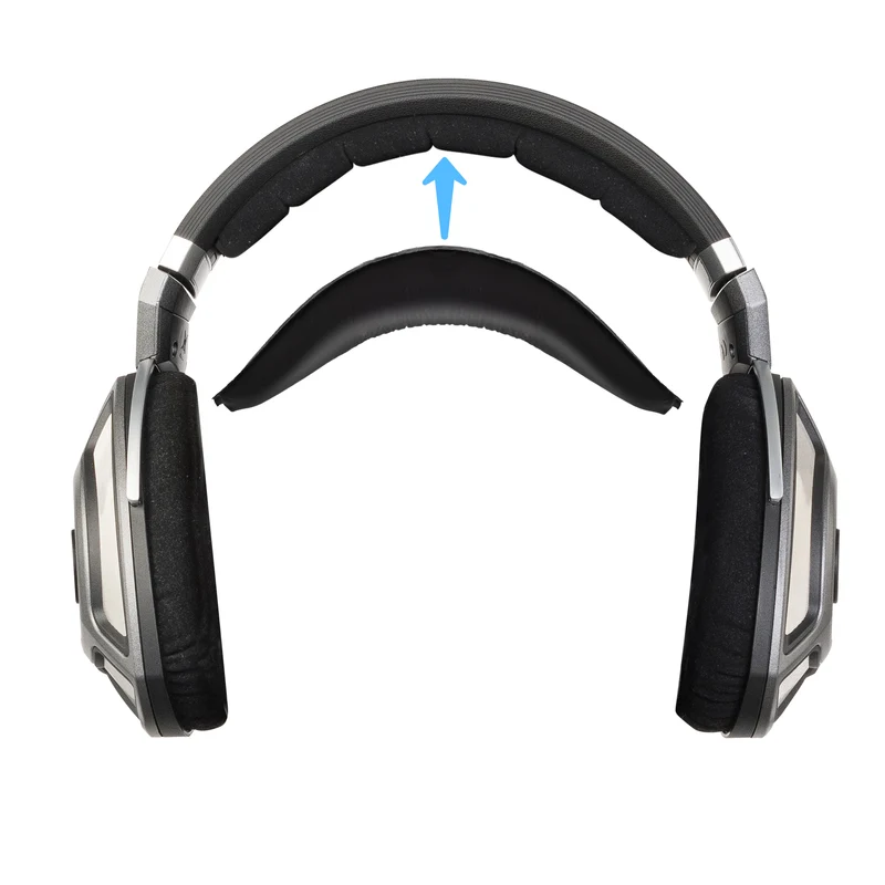 Penggantian Ikat Kepala Kulit Lembut untuk Fon Kepala SENNHEISER HD700 - Alas Kusyen Atas Fon Kepala - Pemasangan Gelongsor Masuk Mudah, Pulihkan Keselesaan & Padanan