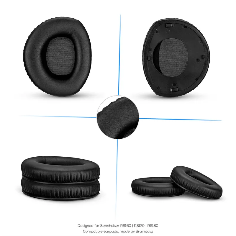 Pad Telinga Gantian untuk Fon Kepala Sennheiser RS160, RS170, RS180, HDR160, HDR170 & HDR180