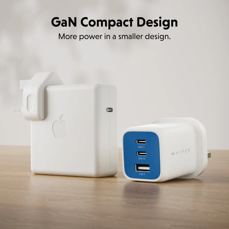 HyperJuice Flex 65 W GaN-Ladegerät – Blau (EU)