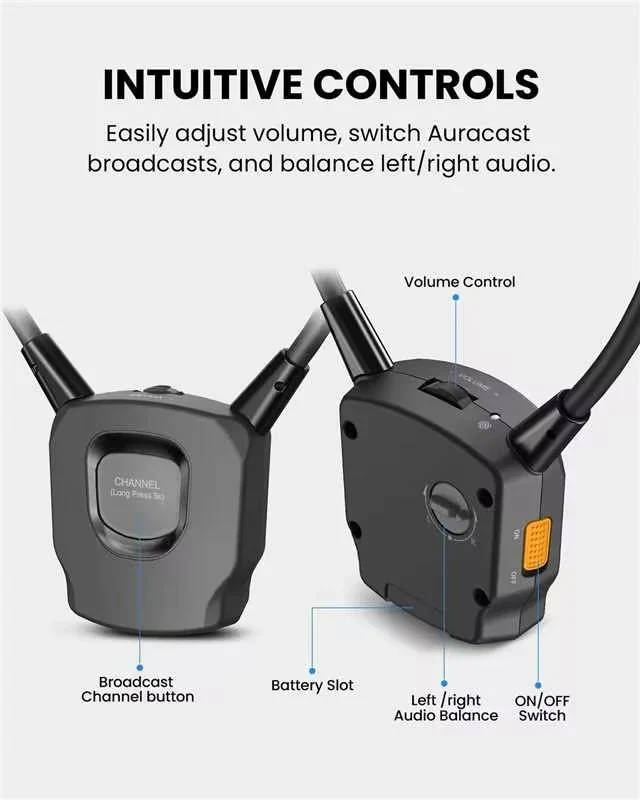 AuraBand TV | Auracast TV Earbuds & Transmitter Set