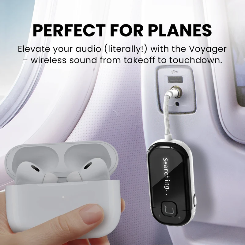 FitLock Aura Travel | Secure-Fit Earbuds + Voyager Adapter