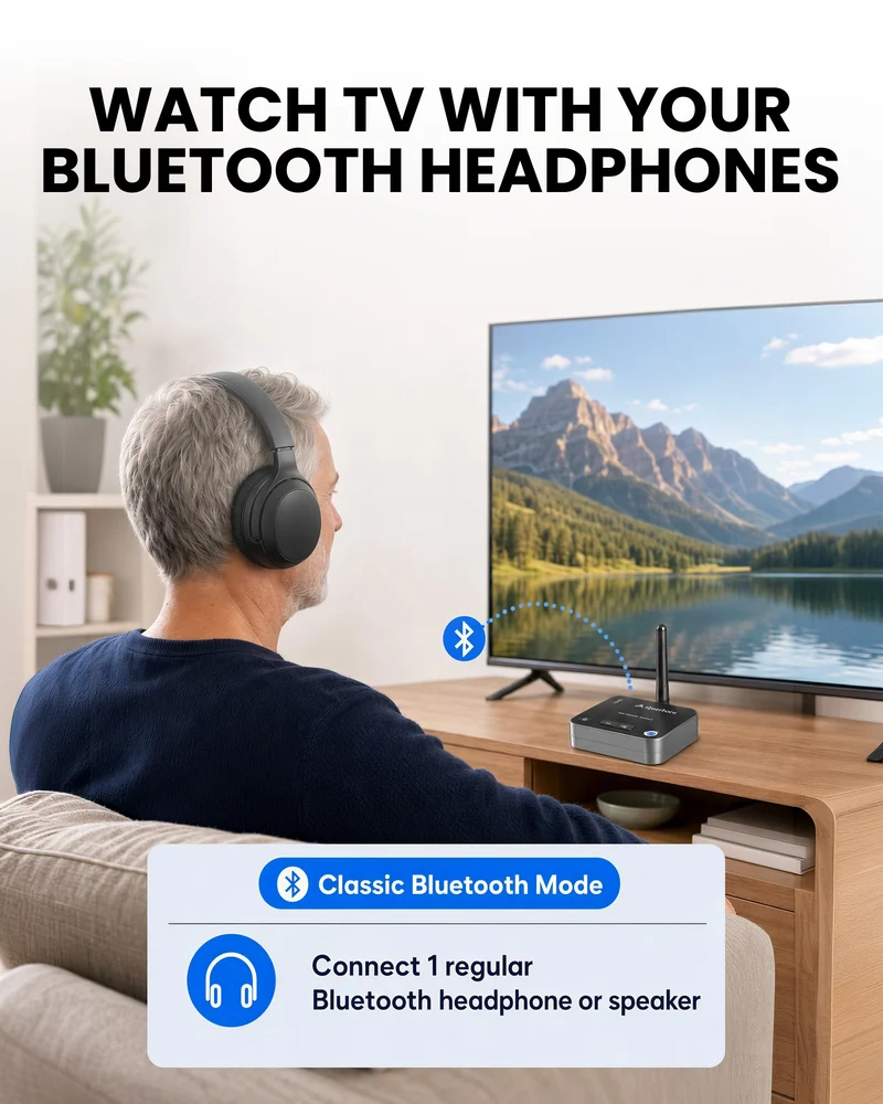 Audikast 4T | Bluetooth & Auracast TV Transmitter