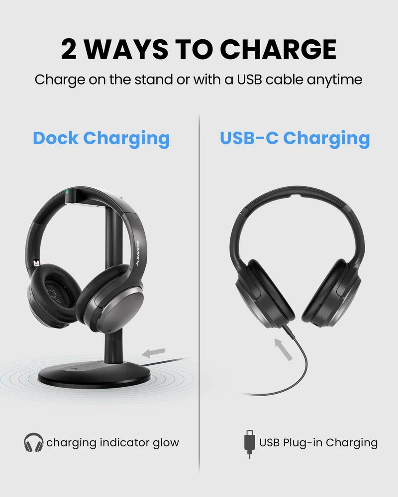 Eon Aura T | Wireless Auracast TV Headphones