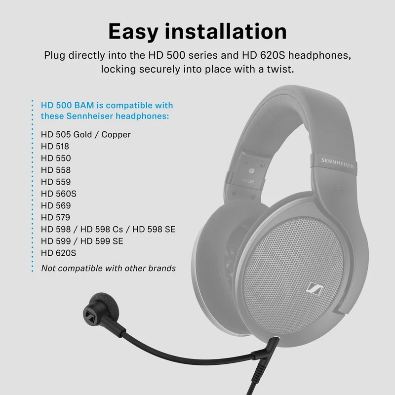 HD 550 with Boom Arm Microphone