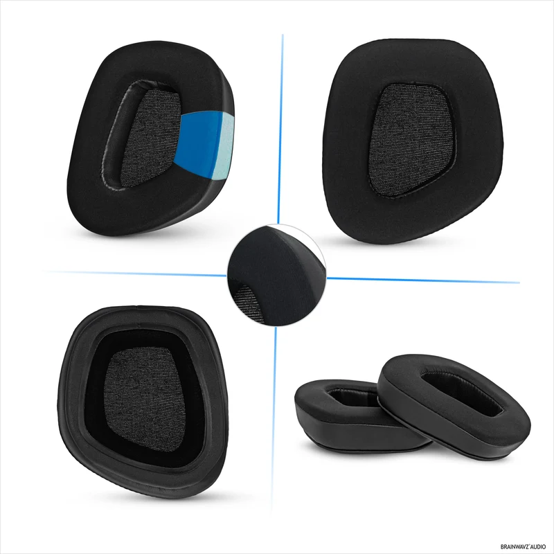 Hybrid-Ohrpolster für Corsair Void RGB Elite Wireless, RGB Elite USB und Elite Surround Headsets, Kühlgel, superweiches Material und dickerer Memory-Schaum