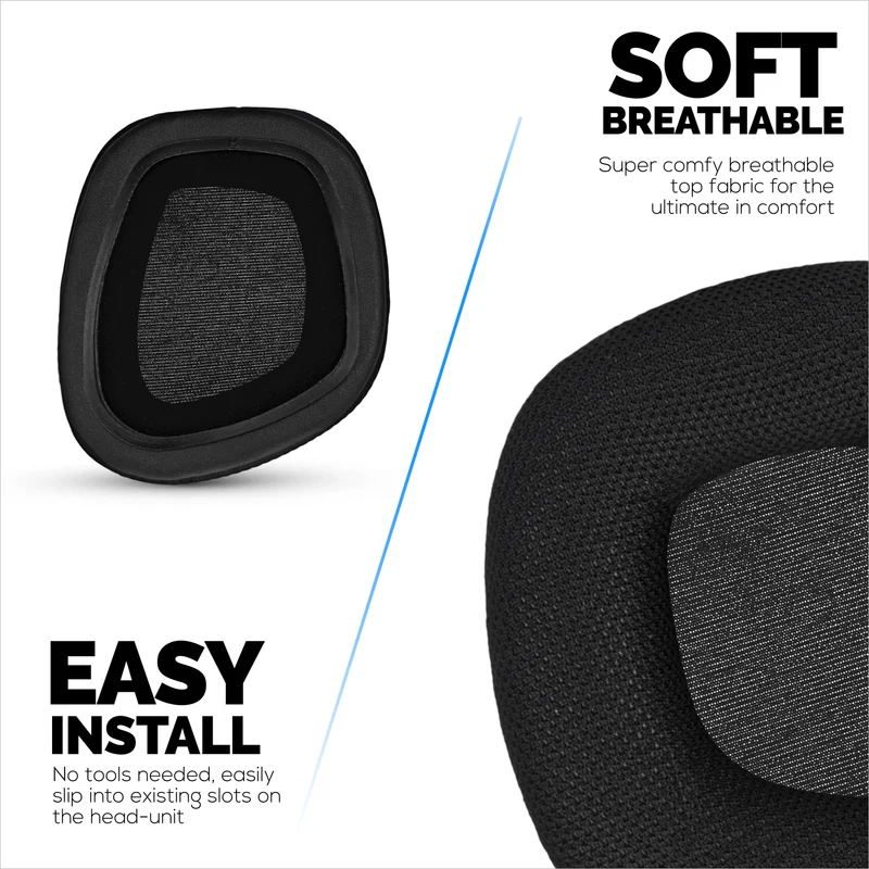 Ohrpolster aus atmungsaktivem Mesh-Gewebe für Corsair Void RGB Elite Wireless, RGB Elite USB und Elite Surround Headsets, aus hochwertigem Memory-Schaum