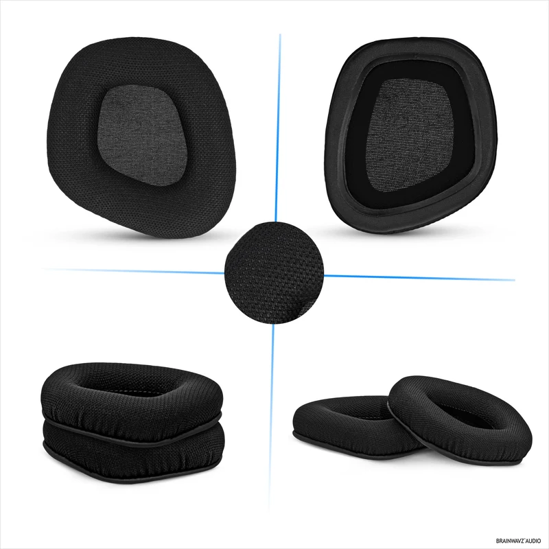 Ohrpolster aus atmungsaktivem Mesh-Gewebe für Corsair Void RGB Elite Wireless, RGB Elite USB und Elite Surround Headsets, aus hochwertigem Memory-Schaum