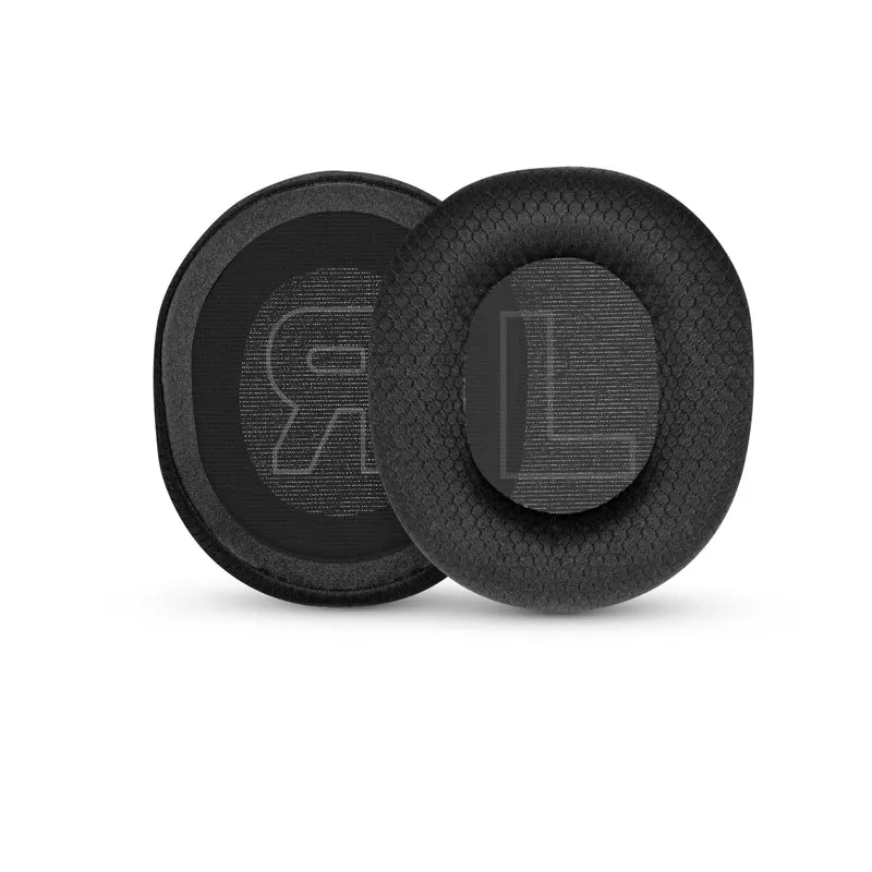 Stoff-Ohrpolster für Steelseries Arctis Nova Serie 1/P/X, 3, 5/P/X, 7/P/X, PRO & PRO für Xbox Headsets, atmungsaktives Mesh-Gewebe und hochwertiger Memory-Schaum