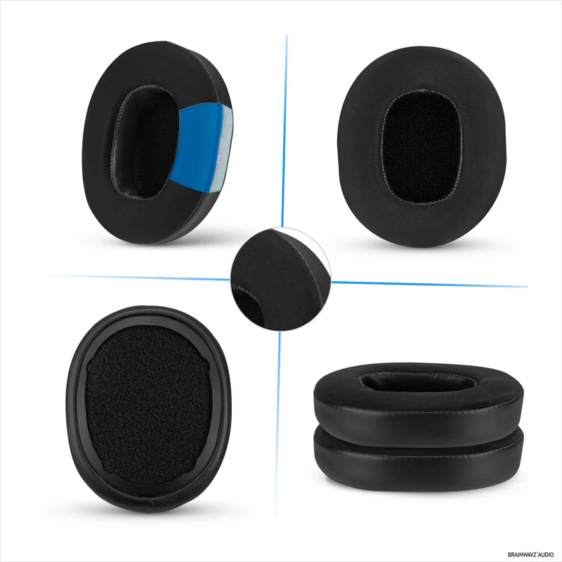 Hybrid-Ohrpolster für Skullcandy Crusher Wireless, Hesh 3/ANC/EVO, Venue ANC und mehr. Kühlende Gel-Ohrpolster mit superweichem Stoff und dickem Memory-Schaum.