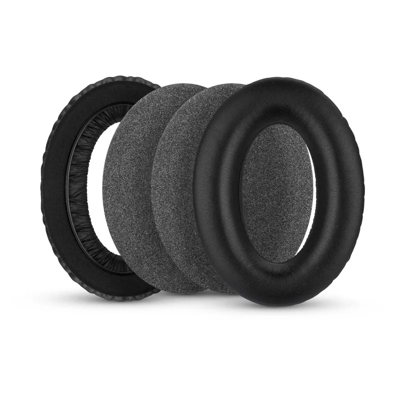 Ersatz-Ohrpolster für Sennheiser HD600, HD650, HD660S, HD525, HD535, HD545 und Massdrop HD58X, HD6XX Kopfhörer – Weiche Ohrpolster aus PU-Leder mit weichem Schaumstoff