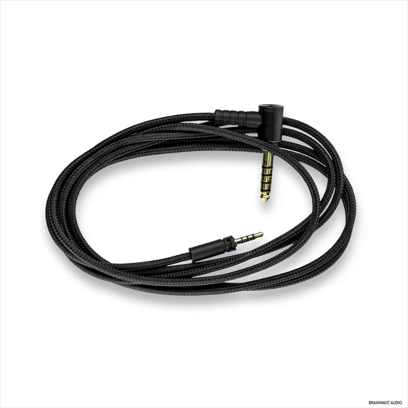 Kabel Audio Seimbang Serasi dengan Fon Kepala Sennheiser Momentum – Kunci Pusing 2.5mm hingga 4.4mm TRRRS Bicu Bersalut Emas Seimbang