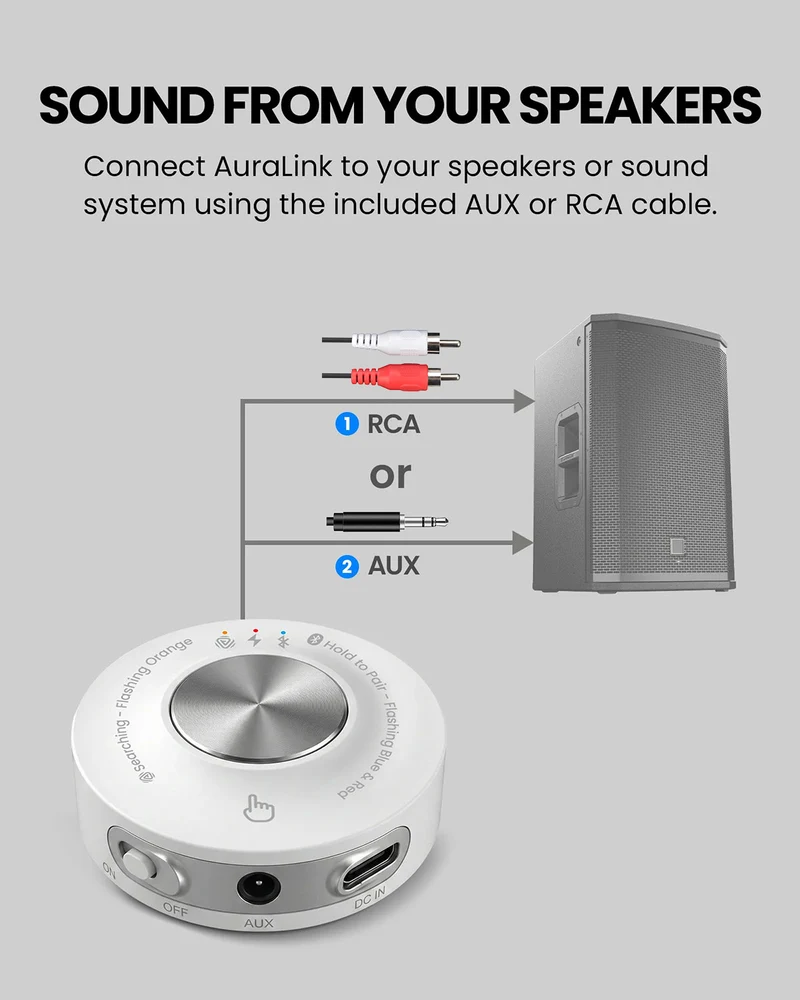 AuraLink | Bluetooth Auracast Receiver with Qualcomm BT 5.4