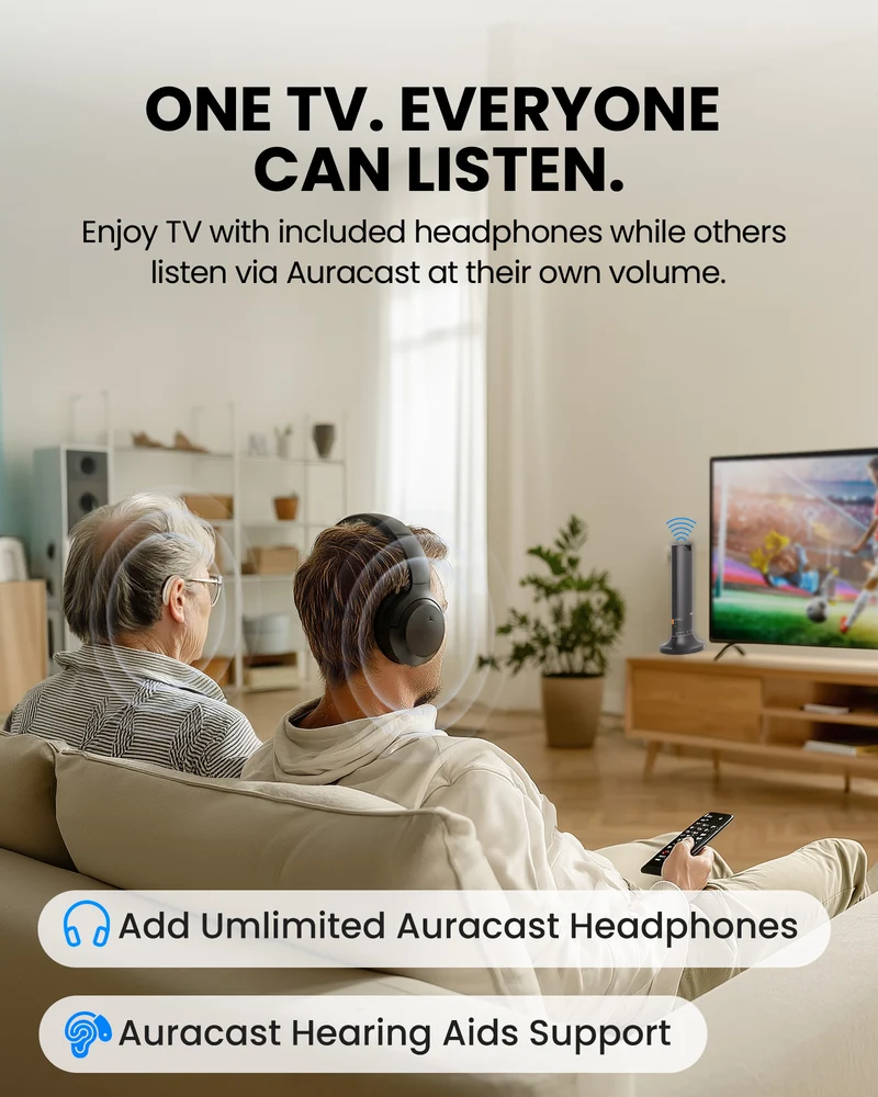 Opera Aura | Wireless Auracast TV Headphones