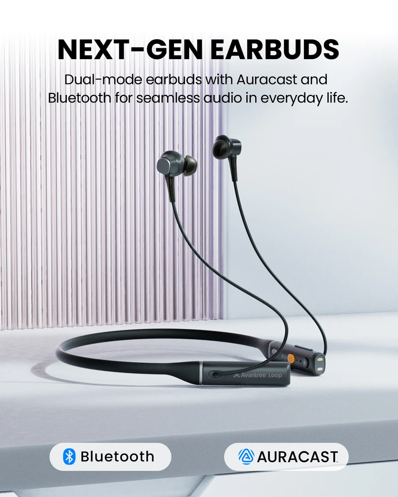 Loop-RX | Auracast Neckband Earbuds