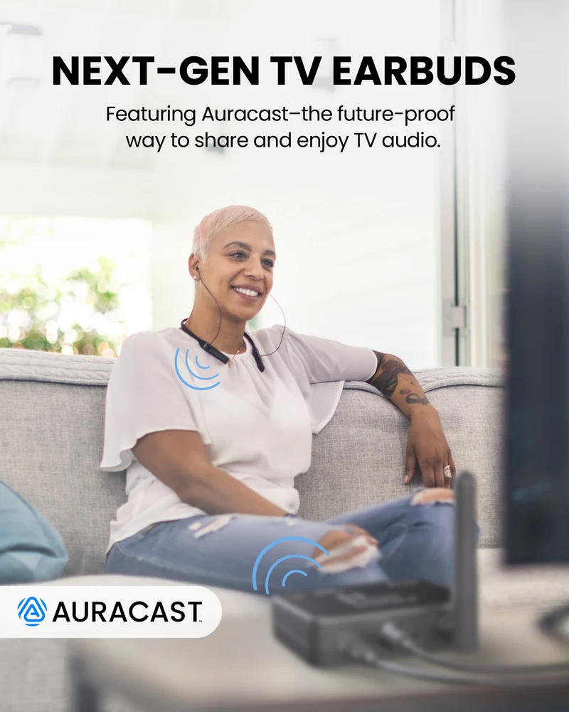 Aura Loop | Auracast TV Earbuds & Transmitter Set