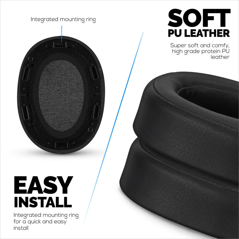 Ersatz-Ohrpolster für Sony WH-H900N und MDR-100ABN Kopfhörer, PU-Leder, Memory Foam