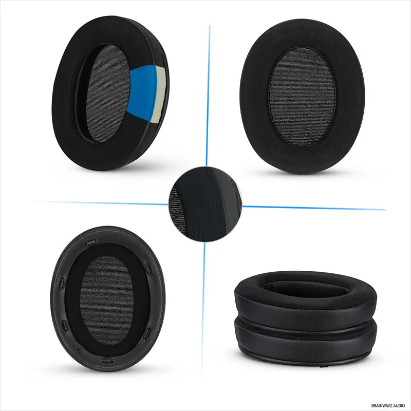 Hybrid-Ohrpolster für Sony WH-XB910N-Kopfhörer, kühles Gel, superweicher Stoff, PU-Leder und dicker Memory-Schaum