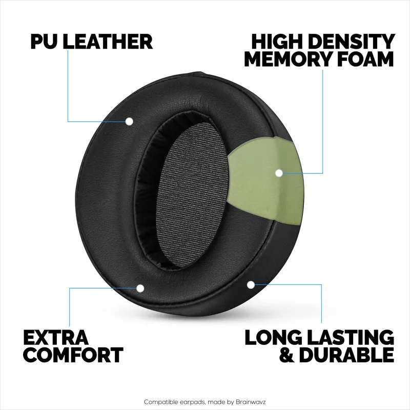 Ersatz-Ohrpolster für Sony MDR-XB950BT, XB950N1, XB950B1, XB950AP und XB950/H Kopfhörer, PU-Leder, Memory Foam