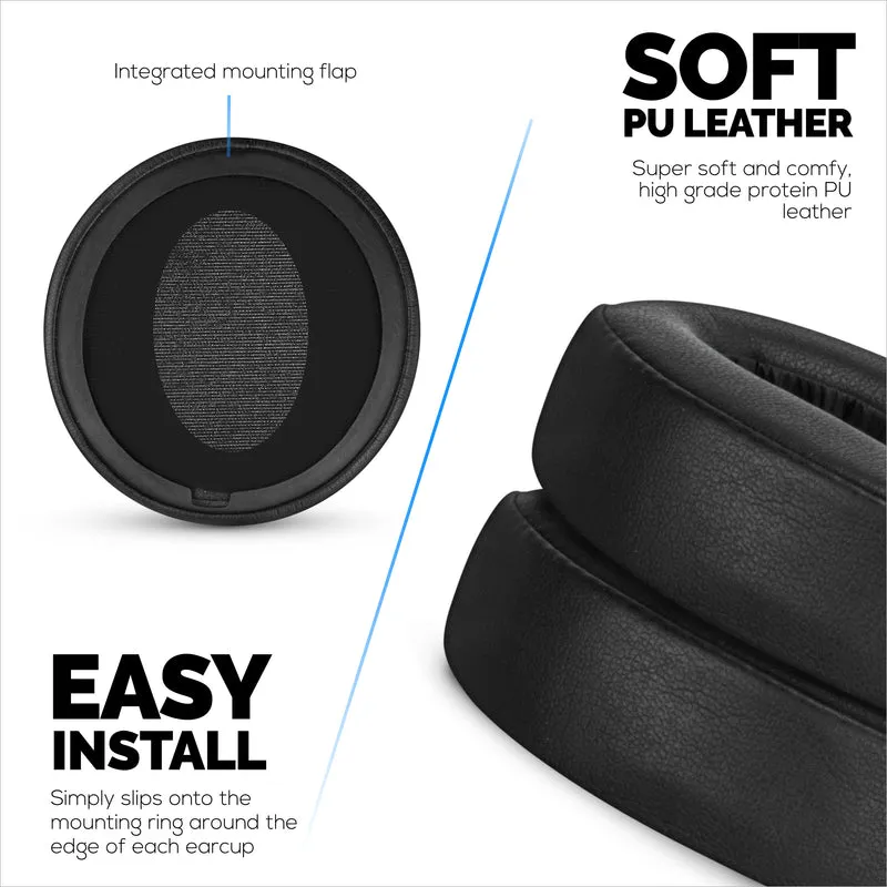 Ersatz-Ohrpolster für Sony MDR-XB950BT, XB950N1, XB950B1, XB950AP und XB950/H Kopfhörer, PU-Leder, Memory Foam