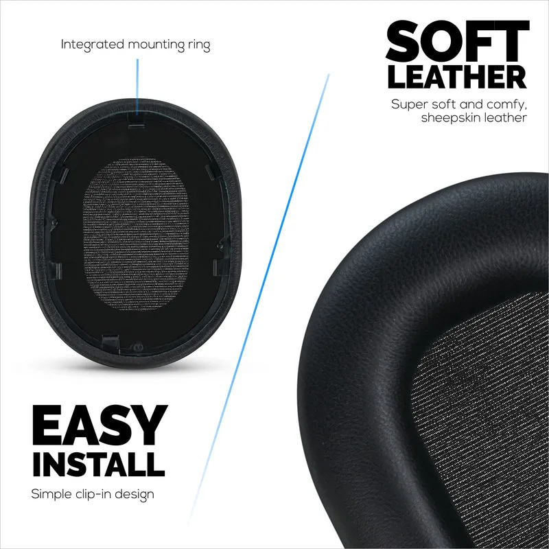Ohrpolster aus Schaffell für die Kopfhörer Sony WH-1000XM5, weiches Echtleder, Memory Foam für zusätzlichen Komfort, strapazierfähige und langlebige Ohrpolster