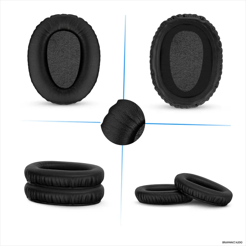 Ersatz-Ohrpolster für Sony WH-CH700N, MDR-ZX770 (ZX770BN), MDR-ZX780 (ZX780DC) und MDR-10R Kopfhörer, PU-Leder, Memory Foam