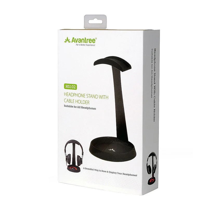 HS102 | Aluminum Headphone Stand with Cable Holder