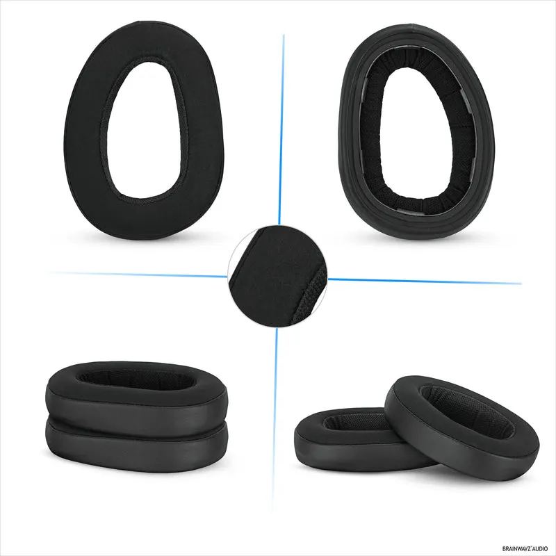 Ersatz-Ohrpolster für Sennheiser-Kopfhörer GSP500, GSP550, GSP600 und GSP670 – PU-Leder und Memory-Schaum