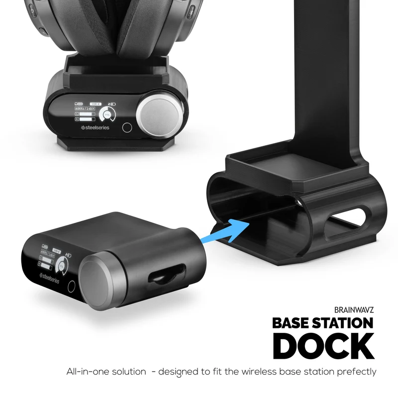 Kopfhörerständer, entwickelt für Steelseries Arctis Nova Pro Wireless, Nova Pro Omni & Nova Elite Headsets mit Dock für die kabellose Basisstation