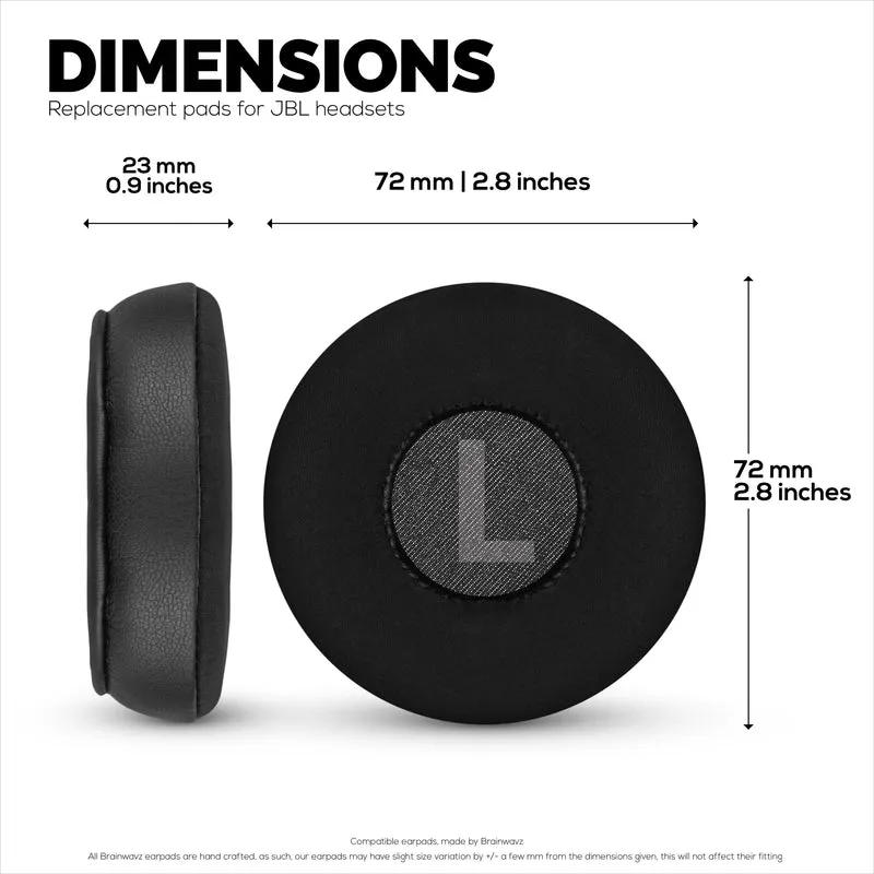 Pad Telinga Hibrid untuk Fon Kepala JBL JR300BT, TUNE 500, 510BT, 600BTNC, Gel Sejuk, Fabrik Super Lembut, Kulit PU & Busa Memori Lebih Tebal