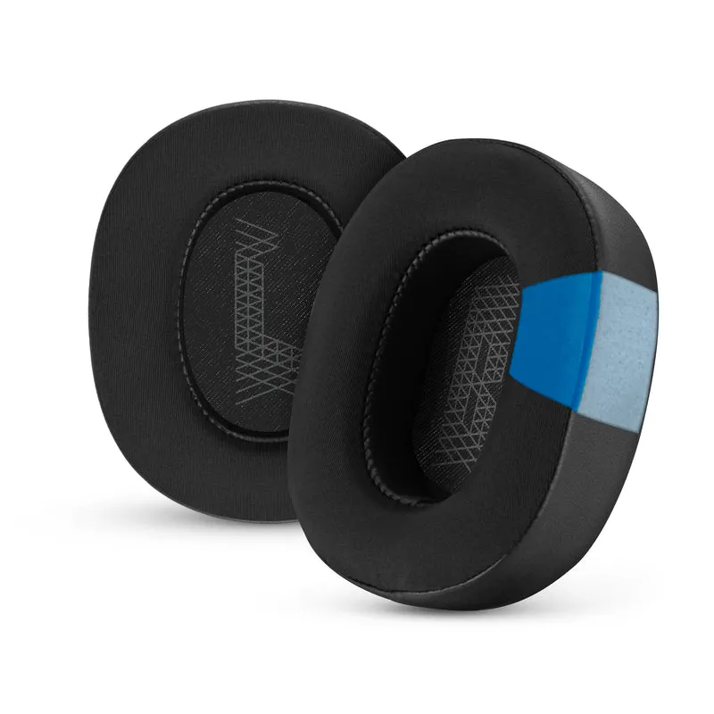 Hybrid-Ohrpolster für JBL E65 (E65BT E65BTNC), Live 650 (650NC 650BTNC), Live 660 (660NC 660BTNC) und Duet NC-Kopfhörer, kühles Gel, superweicher Stoff, PU-Leder und dicker Memory-Schaum
