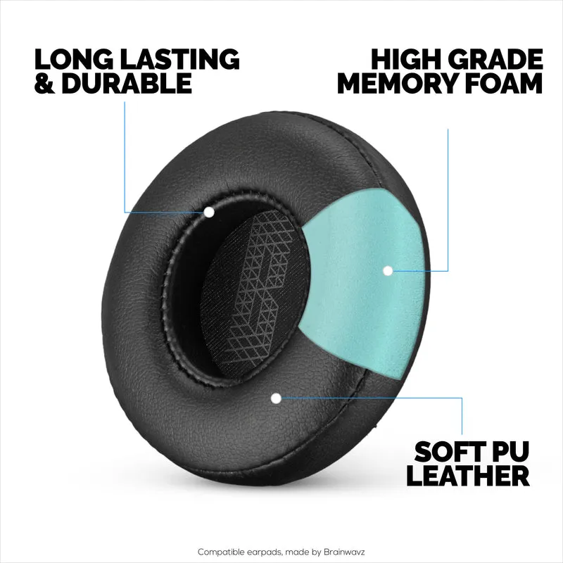 Ersatz-Ohrpolster für JBL Live 400BT-Kopfhörer – PU-Leder und Memory-Schaum