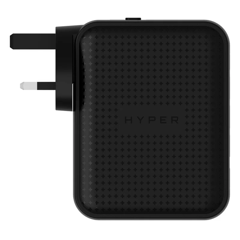 HyperJuice® 145 W USB-C GaN-Reiseladegerät mit 4 Anschlüssen, sicherheitsgeprüft – Schwarz