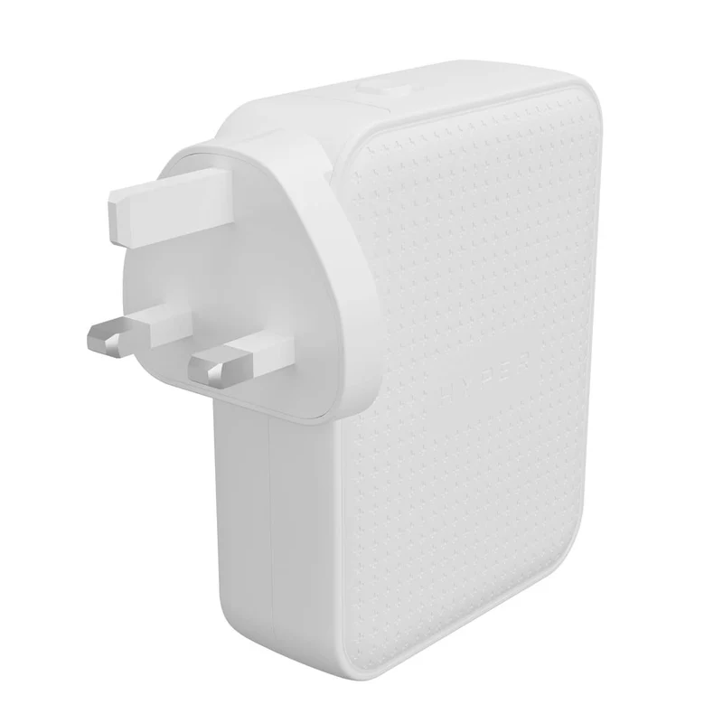 HyperJuice® 145 W USB-C GaN-Reiseladegerät mit 4 Anschlüssen und Sicherheitsprüfung – Weiß