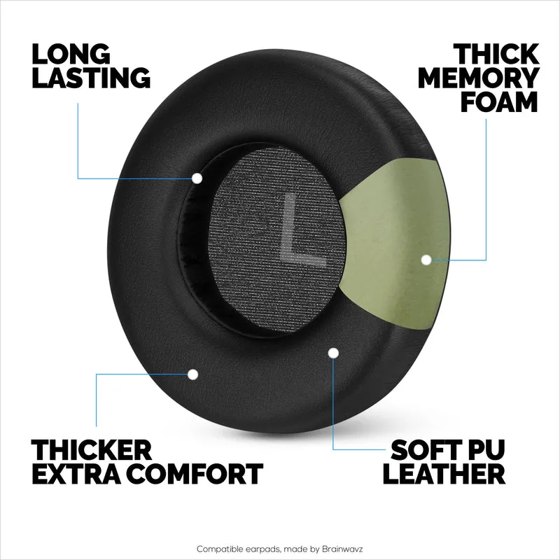 Pad Telinga Gantian untuk Fon Kepala AKG K240, K241, K270, K271, K272, K550, K551, K553 MKII MKIII - Kulit PU Lembut & Busa Memori