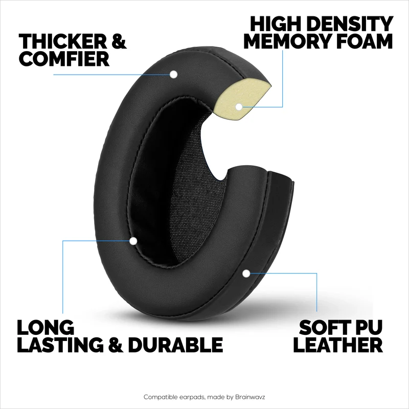Pad Telinga Tebal Dinaik Taraf untuk Fon Kepala Steelseries Arctis Nova Pro Wireless, Nova Pro Omni & Nova Elite - Busa Memori dengan Kulit PU