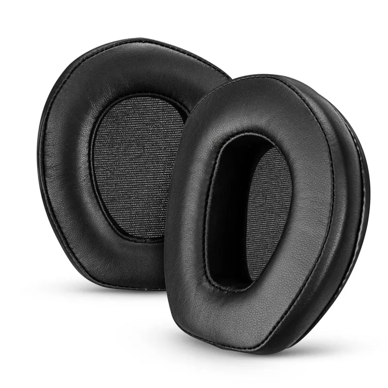 Pad Telinga Kulit Biri-biri untuk Fon Kepala SENNHEISER RS165, RS175, RS185 & RS195 - Berkualiti Tinggi, Kulit Sebenar Lembut & Alas Telinga Buih Memori, HDR165, HDR175, HDR185, HDR195