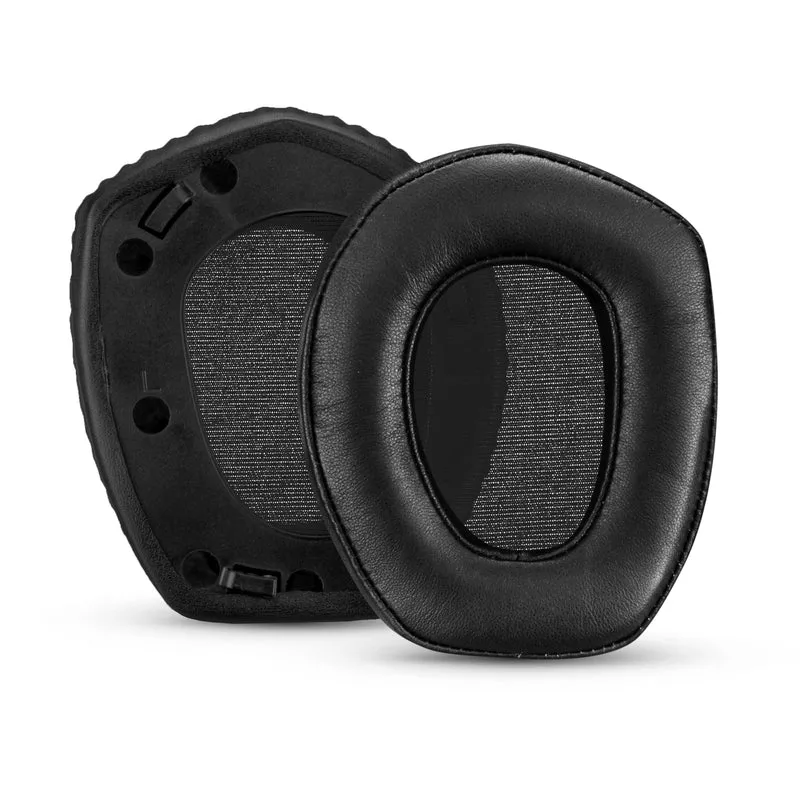 Pad Telinga Kulit Biri-biri untuk Fon Kepala SENNHEISER RS165, RS175, RS185 & RS195 - Berkualiti Tinggi, Kulit Sebenar Lembut & Alas Telinga Buih Memori, HDR165, HDR175, HDR185, HDR195