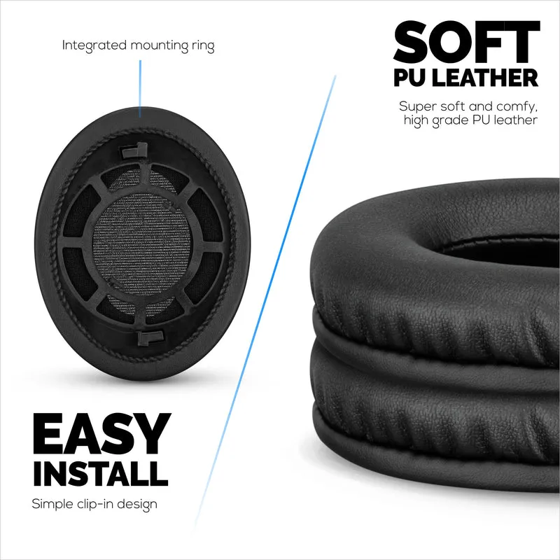 Pad Telinga Gantian untuk Fon Kepala SENNHEISER RS120, RS110, RS115, RS117, RS119 - Pad Telinga Kulit PU Lembut & Buih - HDR 120, HDR100, HDR110, HDR117, HDR119