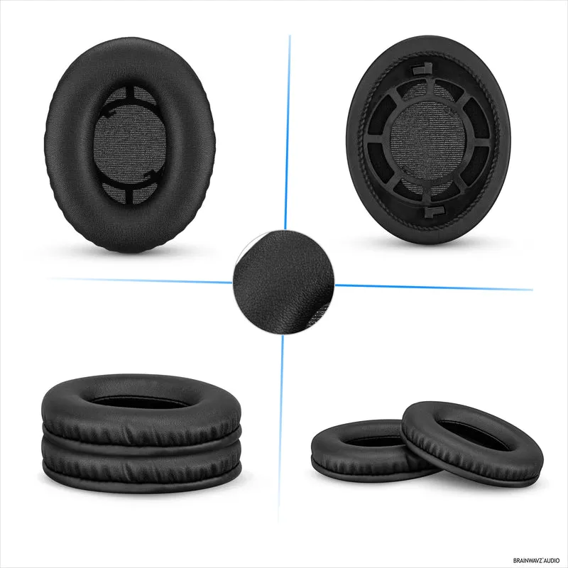 Pad Telinga Gantian untuk Fon Kepala SENNHEISER RS120, RS110, RS115, RS117, RS119 - Pad Telinga Kulit PU Lembut & Buih - HDR 120, HDR100, HDR110, HDR117, HDR119