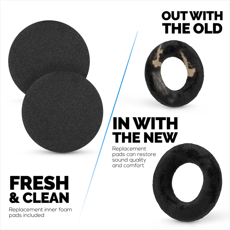 Velours-Ohrpolster für BEYERDYNAMIC DT880, DT531, DT690, DT811, DT880-Serie, DT911, DT931 und DT990-Serie