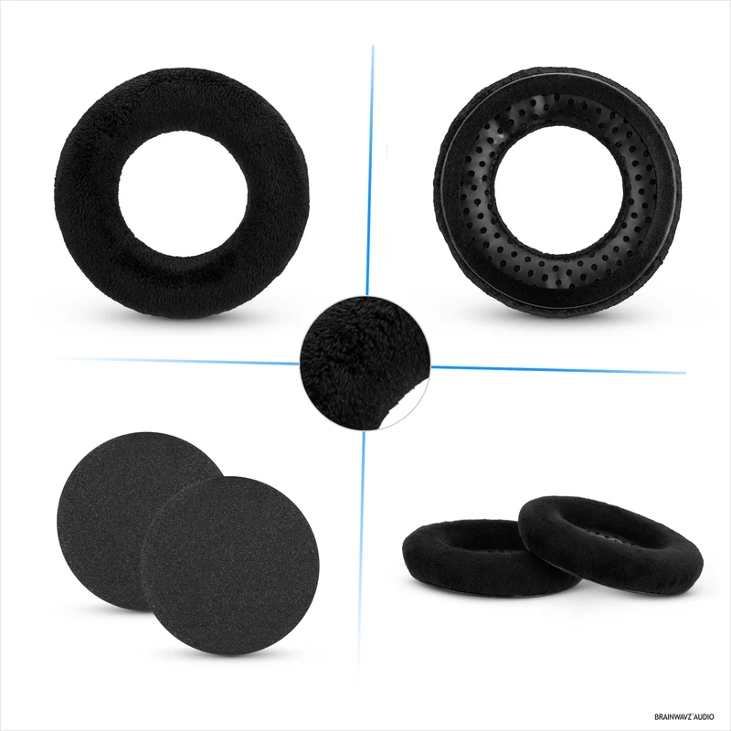 Velours-Ohrpolster für BEYERDYNAMIC DT880, DT531, DT690, DT811, DT880-Serie, DT911, DT931 und DT990-Serie