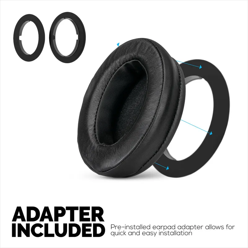 Schaffell-Ohrpolster für Sennheiser HD600, HD650, HD660S, HD525, HD535, HD545 und Massdrop HD58X, HD6XX Kopfhörer – Memory-Schaum mit weichem Schaffell-Leder