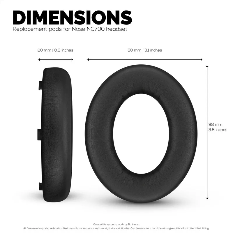 Ersatz-Ohrpolster für Bose NC700 Wireless-Kopfhörer, weiches PU-Leder