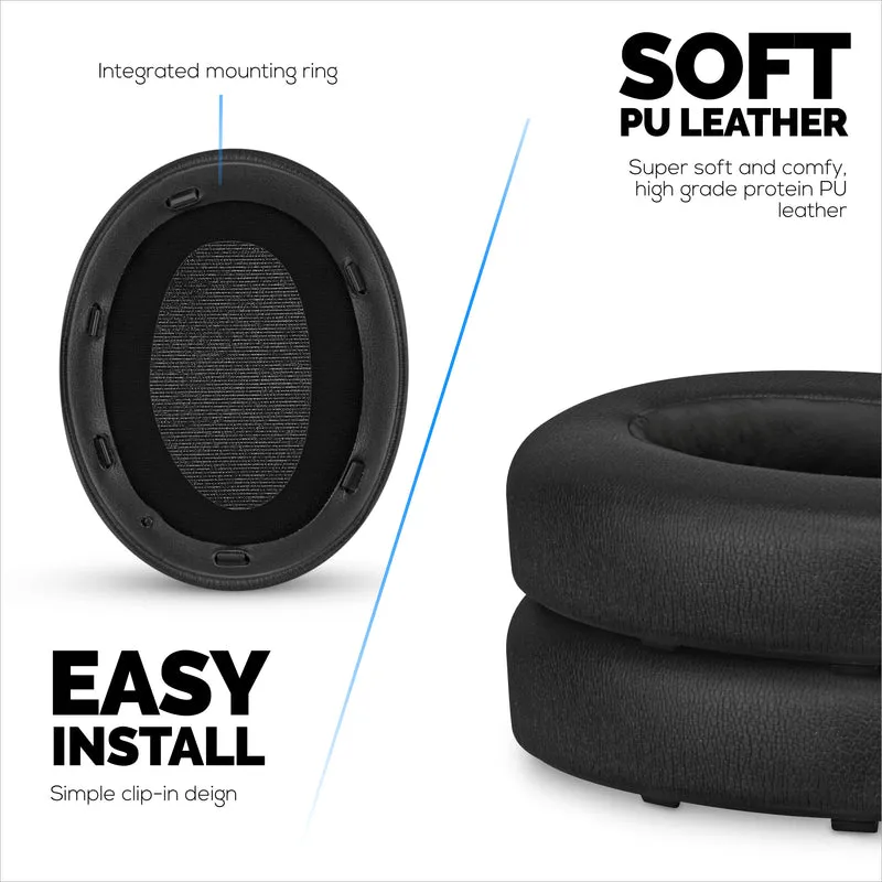 Pad Telinga Gantian untuk Fon Kepala Wayarles Sony WH-XB910N Dengan Kulit PU Lembut & Buih Memori