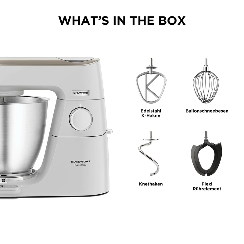 Kenwood Titanium Chef Baker XL KVL65.001WH - 1200 Watt