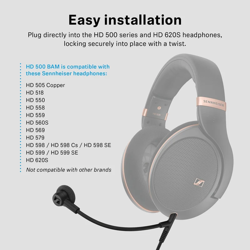 HD 599 with Boom Arm Microphone Set