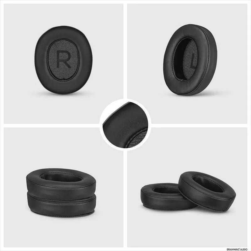 Pad Telinga Gantian Sennheiser Momentum 3 dengan Buih Memori Tebal & Kulit PU Lembut