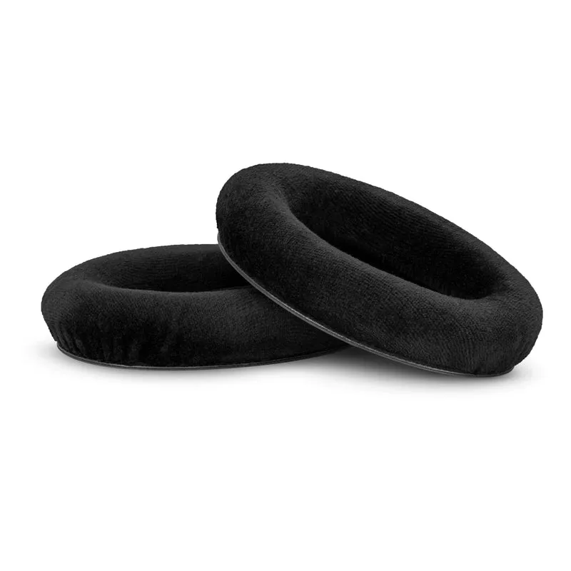 Ersatz-Ohrpolster für Sennheiser HD598 (CS/SE/SR), HD599, HD558, HD518, HD595, HD569, HD579, HD560S, HD555, HD515, HD559 Kopfhörer, Veloursschwarz